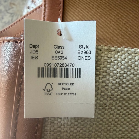 J. Crew Tan and Cream Shoulder Bag - Picture 6 of 8